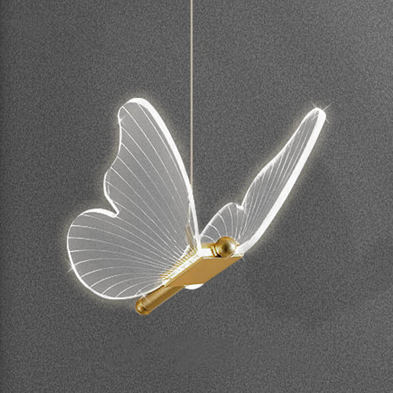 Minimalist Acrylic Butterfly LED Pendant Light - Modern Fixture for Home Decor