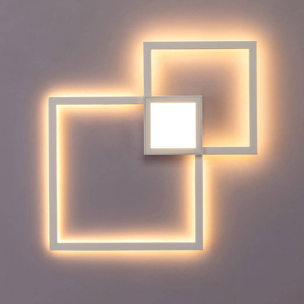 Minimalist Square LED Iron Wall Sconce Lamp