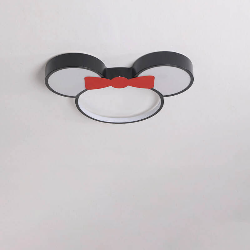 Cartoon Mouse LED Flush Mount Ceiling Light for Kids Room, Adorable Mouse Ceiling Fixture, Childrens Bedroom Lighting, Cute Animal Light, Nursery Decor, Energy Efficient LED, Playful Ceiling Lamp, Child-Friendly Light Fixture