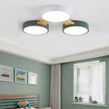 Modern Macaron Circle LED Flush Mount Ceiling Light - 3/4/5/8 Light Options, Stylish LED Fixture for Home Decor, Energy Efficient Ceiling Lighting