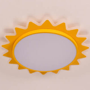 Creative Cartoon Sun LED Flush Mount Ceiling Light for Kids Rooms, Playrooms, and Nurseries - Fun & Bright Illumination, Energy-Efficient Design, Easy Installation