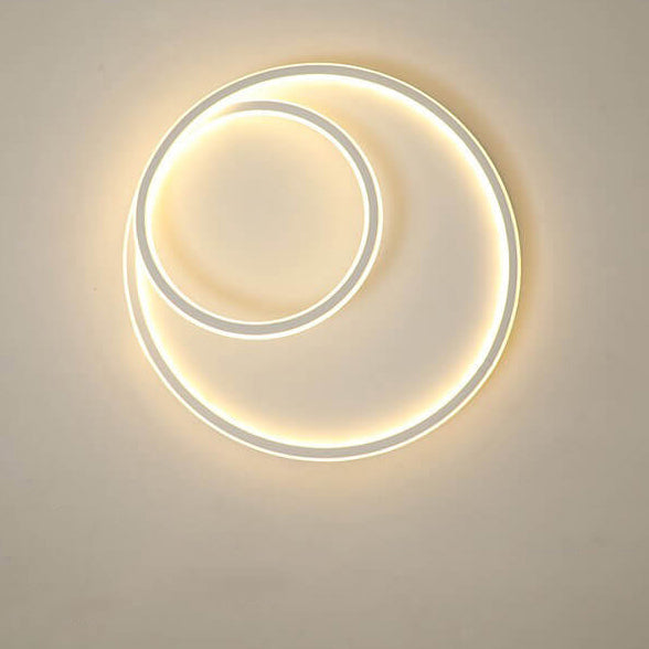 Nordic Minimalist Double Circle LED Ceiling Light
