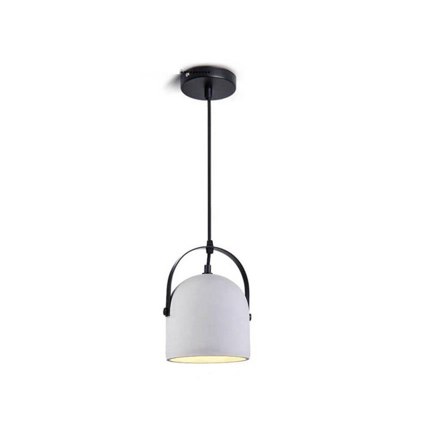 Nordic Creative Cement Pendant Light - 1-Light Cylinder Fixture