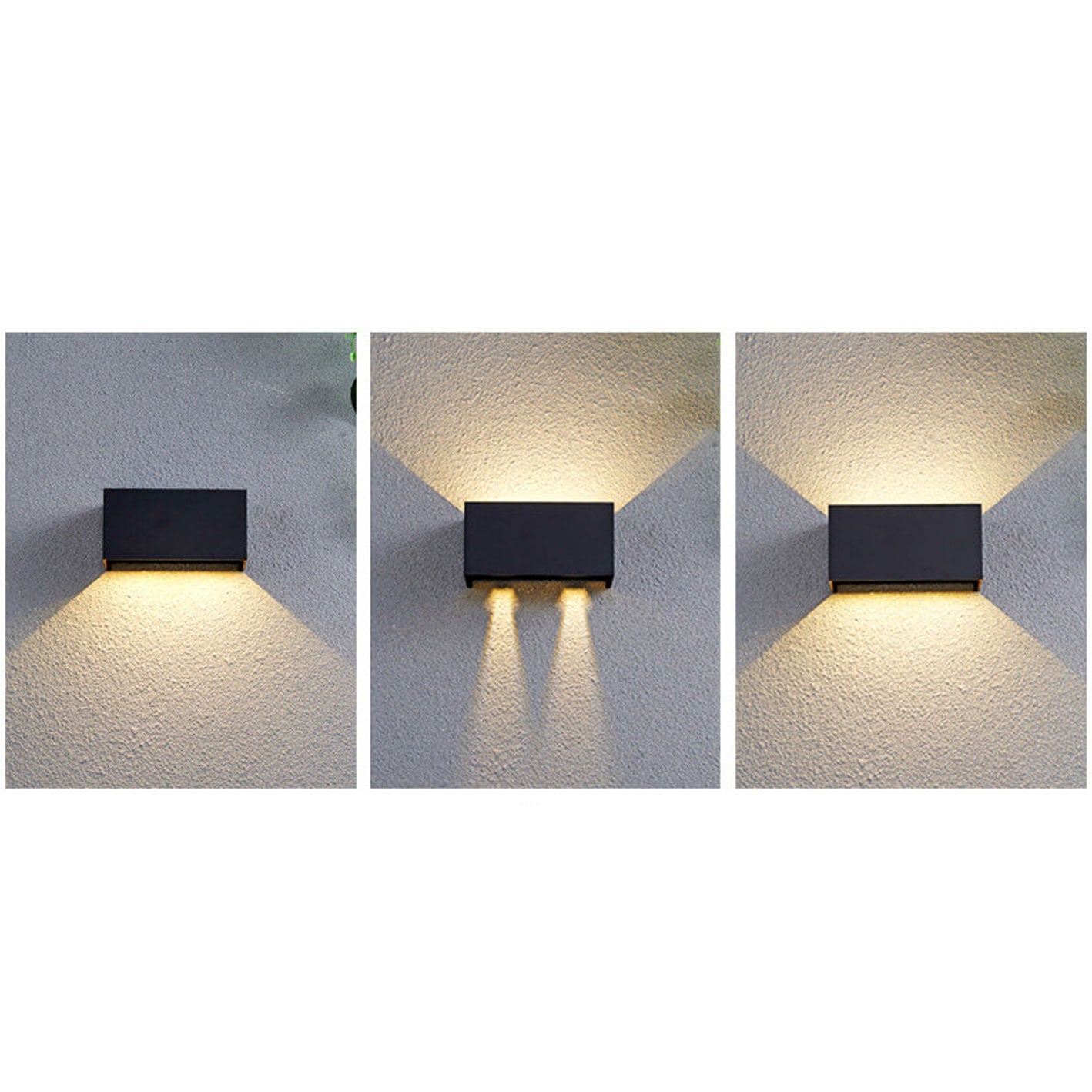 Modern Outdoor Waterproof Rectangular LED Wall Sconce – Up and Down Illumination