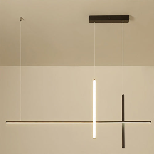 Modern Minimalist Long Line LED Chandelier Lighting Fixtures