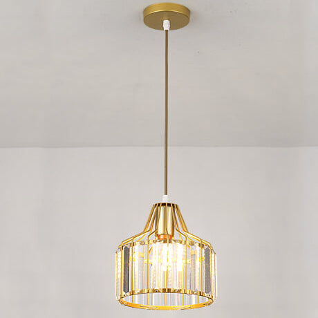 Modern Crystal Dome Semi-Flush Mount Ceiling Light - Elegant Home Lighting Fixture
