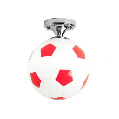 Basketball Soccer Glass Semi-Flush Mount Ceiling Light
