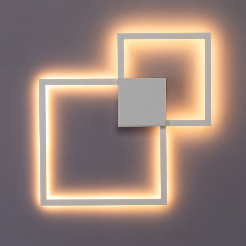 Minimalist Square LED Iron Wall Sconce Lamp