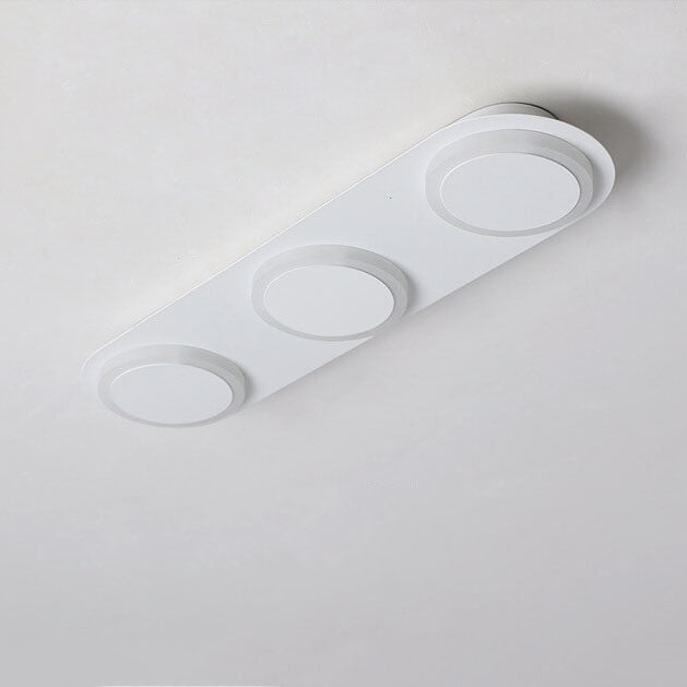 Minimalist Long Bar LED Flush Mount Ceiling Light - 3/4/5 Light Fixture, Modern Lighting for Home, Energy Efficient, Contemporary Design