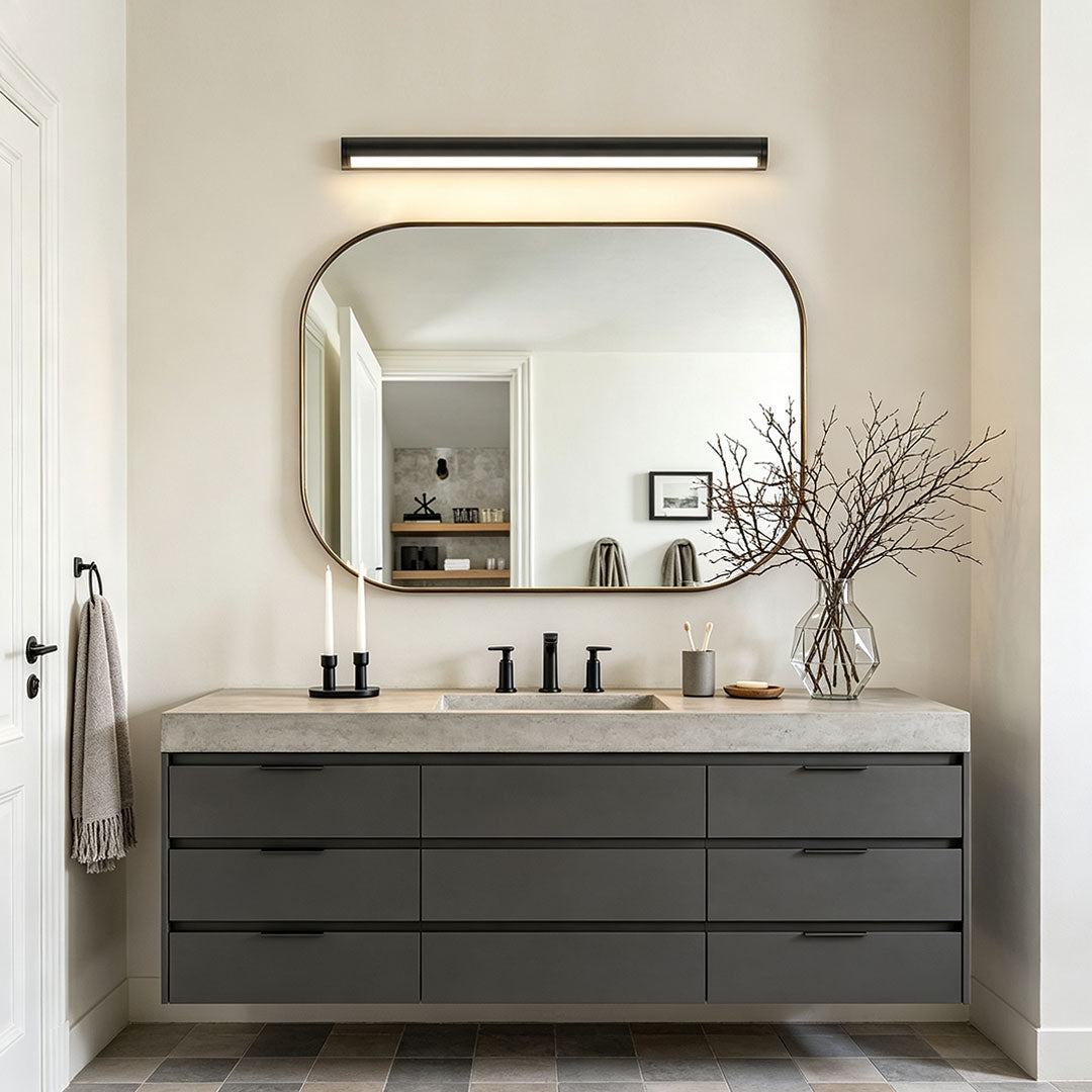 Rotatable LED Linear Vanity Light Bars Eye-Friendly Dimmable Fixtures | Modern Bathroom Lighting | Energy-Efficient Save on Electricity | Adjustable Brightness | Stylish Home Decor | Easy Installation Lights for Makeup and Grooming