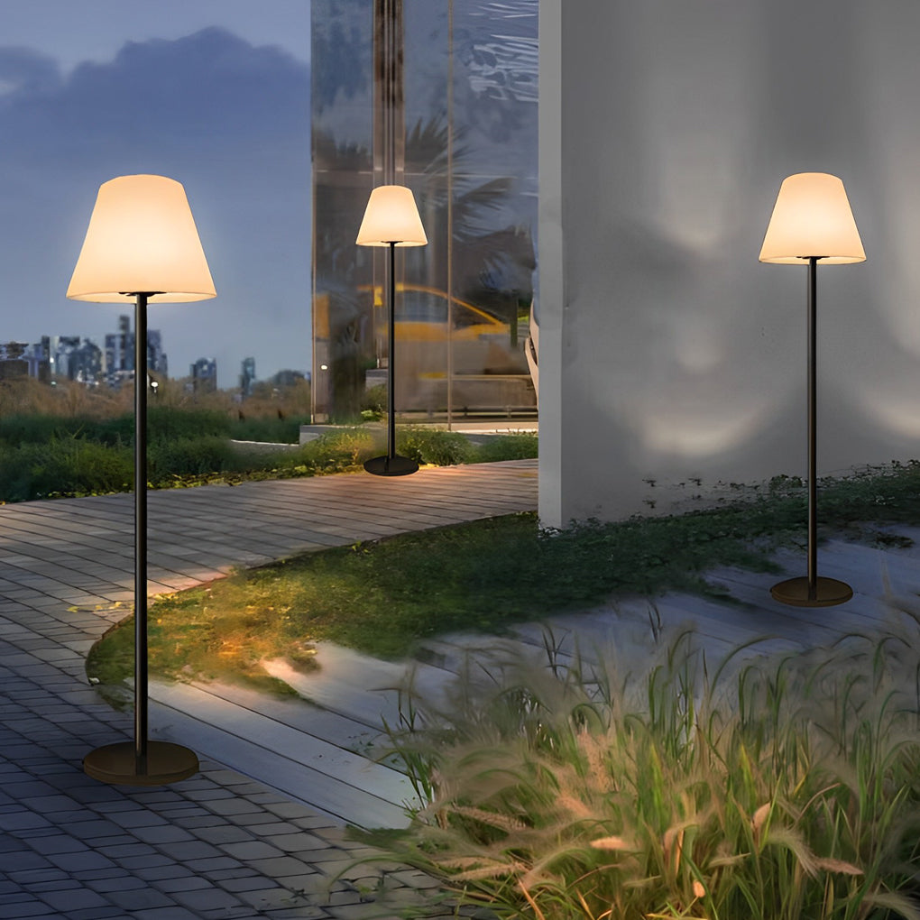 Modern Intelligent LED Floor Lamp - Metal & Shaded Design, Adjustable Brightness, Smart Home Decor