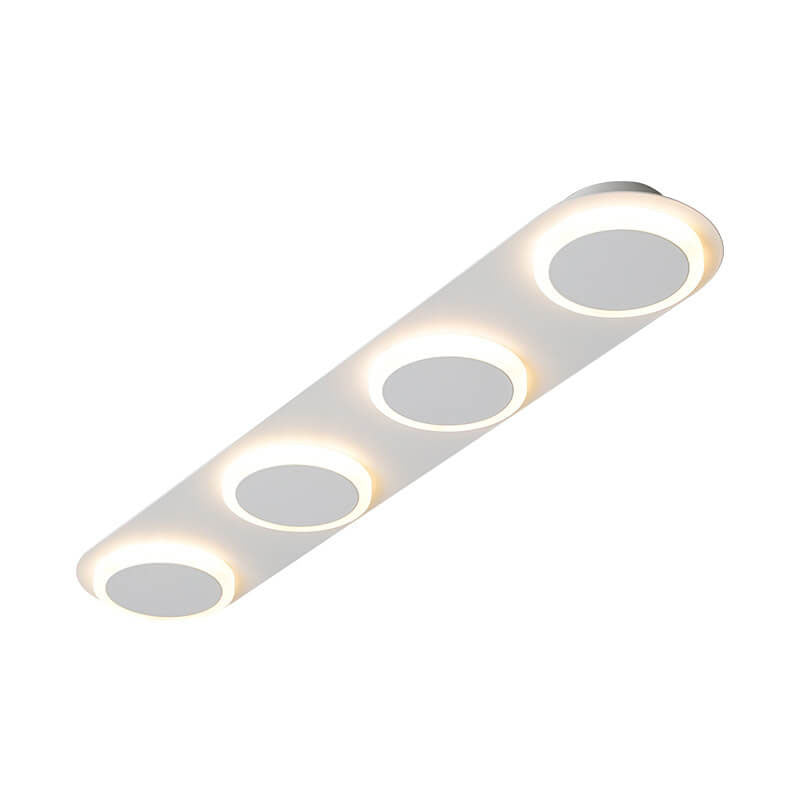 Minimalist Long Bar LED Flush Mount Ceiling Light - 3/4/5 Light Fixture, Modern Lighting for Home, Energy Efficient, Contemporary Design