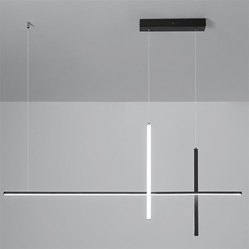 Modern Minimalist Long Line LED Chandelier - Sleek Lighting Fixture for Contemporary Spaces, Energy-Efficient Design, Adjustable Length, Stylish Illumination