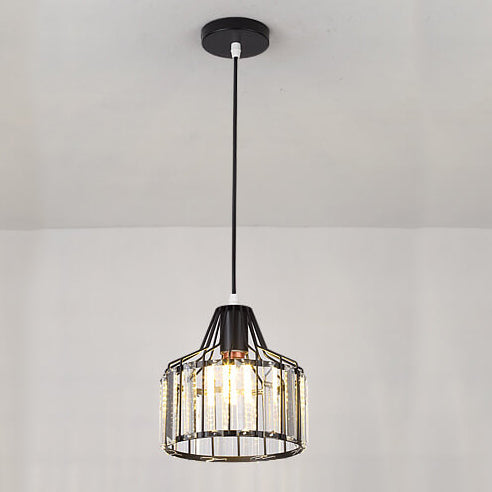 Modern Crystal Dome Semi-Flush Mount Ceiling Light - Elegant Home Lighting Fixture