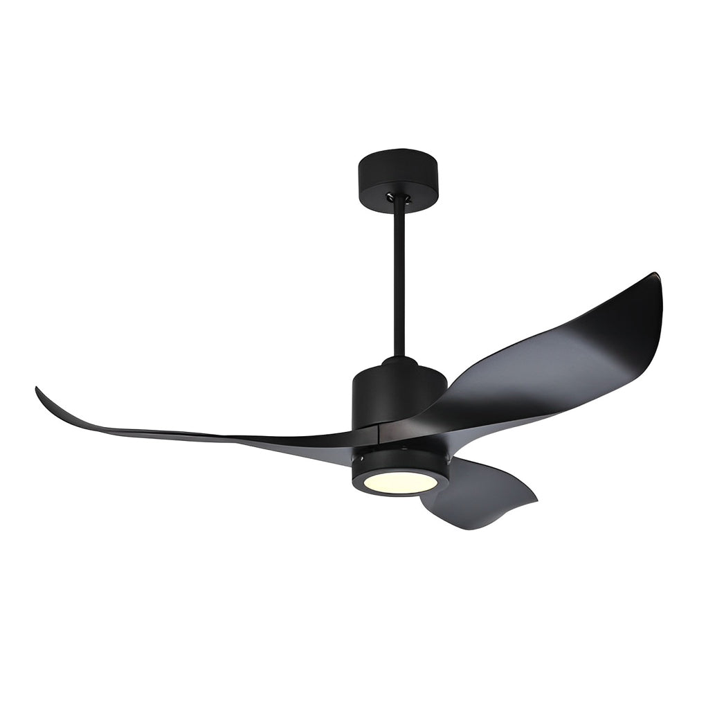3 Blades Mute Intelligent Ceiling Fan Lamp with Remote Control & LED Nordic Design