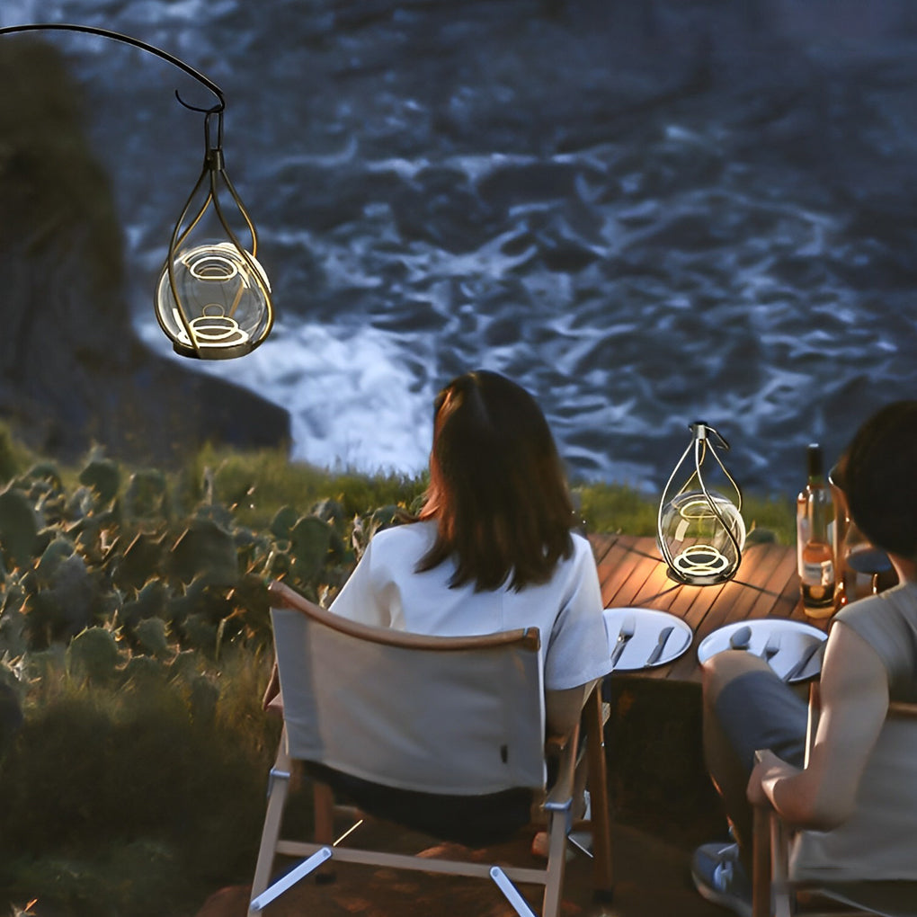 Portable Waterproof LED Night Light - USB Rechargeable Metal Design for Home & Outdoor Use