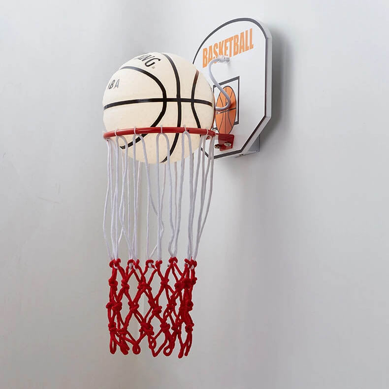 Creative Cartoon Basketball 1-Light Wall Sconce Lamp for Kids Room, Basketball Decor, Sports Lighting for Children's Bedrooms, Fun Wall Light for Young Athletes, Basketball Theme Home Decor, Unique Kids Lighting Solution, Playful Sports Wall Fixture