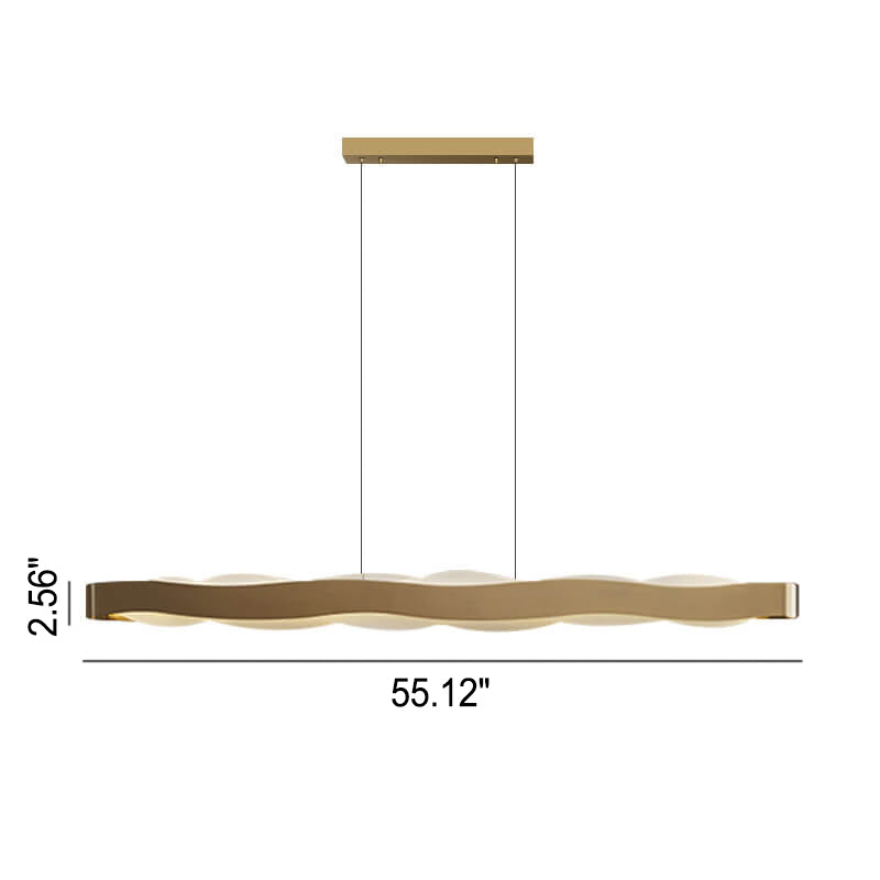 Modern Luxury Stainless Steel LED Chandelier - Long Bar Design with Acrylic Accents for Elegant Lighting