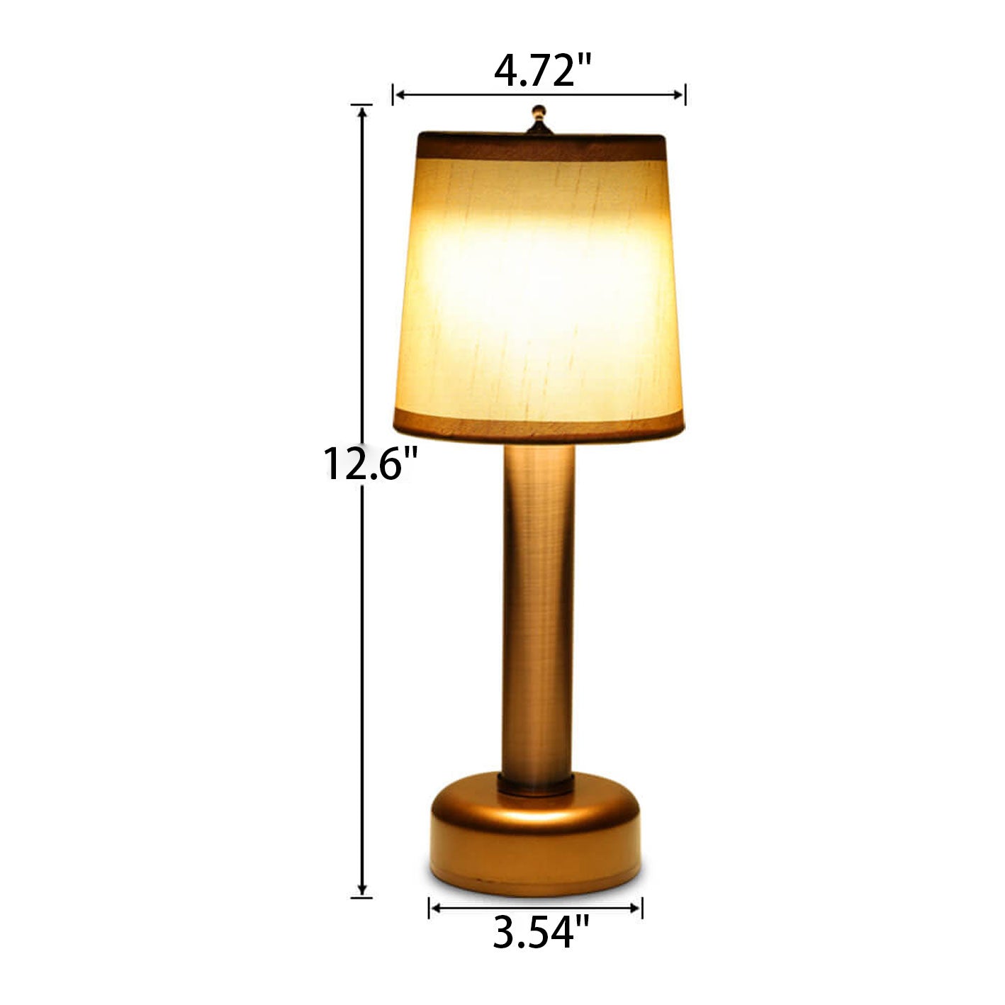 Vintage Linen Iron LED Rechargeable Table Lamp Elegant Home Decor Mid Century Modern Lighting Rechargeable Bedside Lamp with Fabric Shade Stylish Battery-Powered Desk Light for Bedroom Living Room Office Décor Nightstand Accent Light