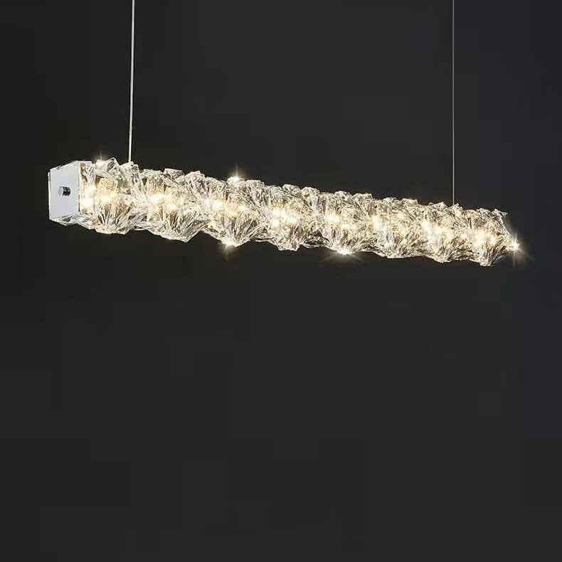 Modern Minimalist Linear Crystal LED Chandelier | Sleek Lighting Fixture for Home or Office

Illuminate your space with this stylish and contemporary chandelier, featuring a minimalist design and energy-efficient LED crystal lighting. Perfect for dining r