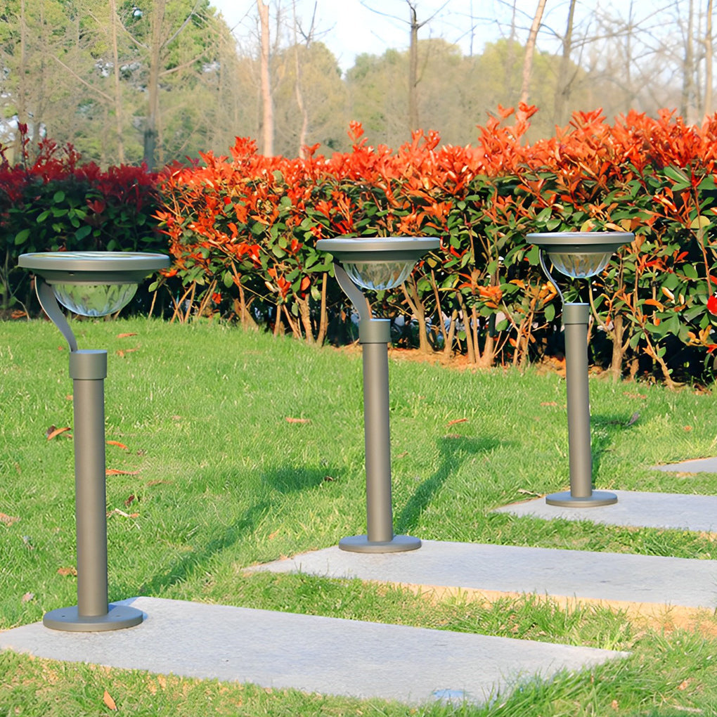 Modern Solar Lawn Lamp - Half-Sphere LED Outdoor Light