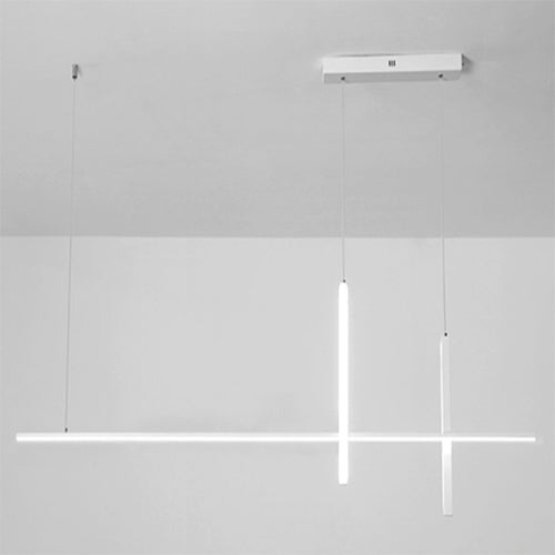 Modern Minimalist Long Line LED Chandelier - Sleek Lighting Fixture for Contemporary Spaces, Energy-Efficient Design, Adjustable Length, Stylish Illumination