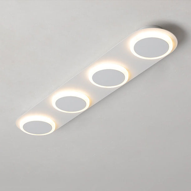 Minimalist Long Bar LED Flush Mount Ceiling Light - 3/4/5 Light Fixture, Modern Lighting for Home, Energy Efficient, Contemporary Design