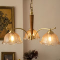3 Light Cracked Glass Retro Pendant Chandelier Ceiling Lamp