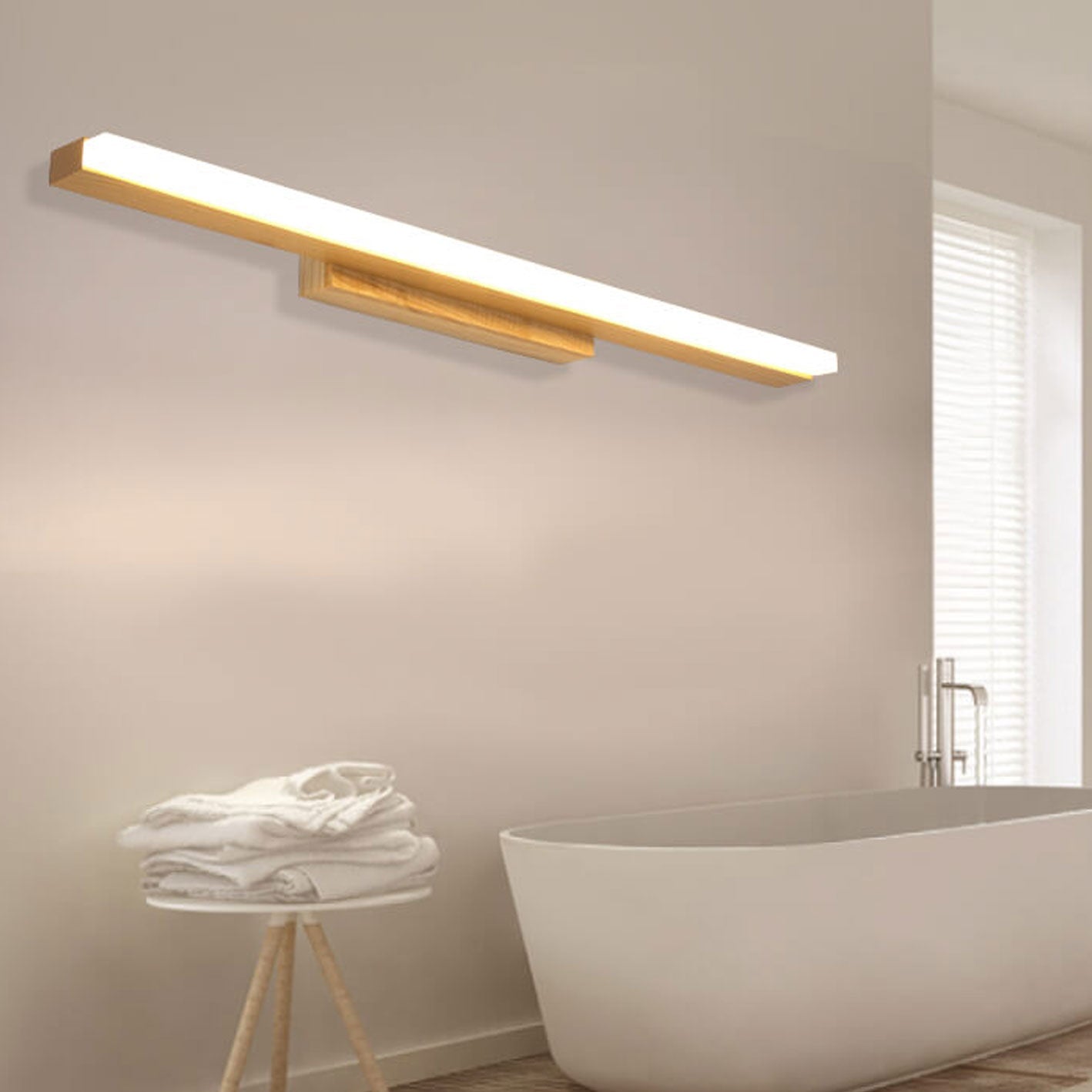 Nordic Minimalist LED Vanity Light Strip Sconce for Modern Bathrooms