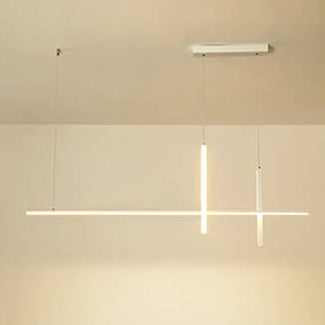 Modern Minimalist Long Line LED Chandelier - Sleek Lighting Fixture for Contemporary Spaces, Energy-Efficient Design, Adjustable Length, Stylish Illumination