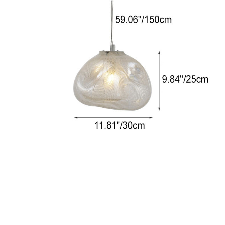 Modern Cloud Glass Pendant Light - 1-Light Suspension Lamp for Stylish Home Decor