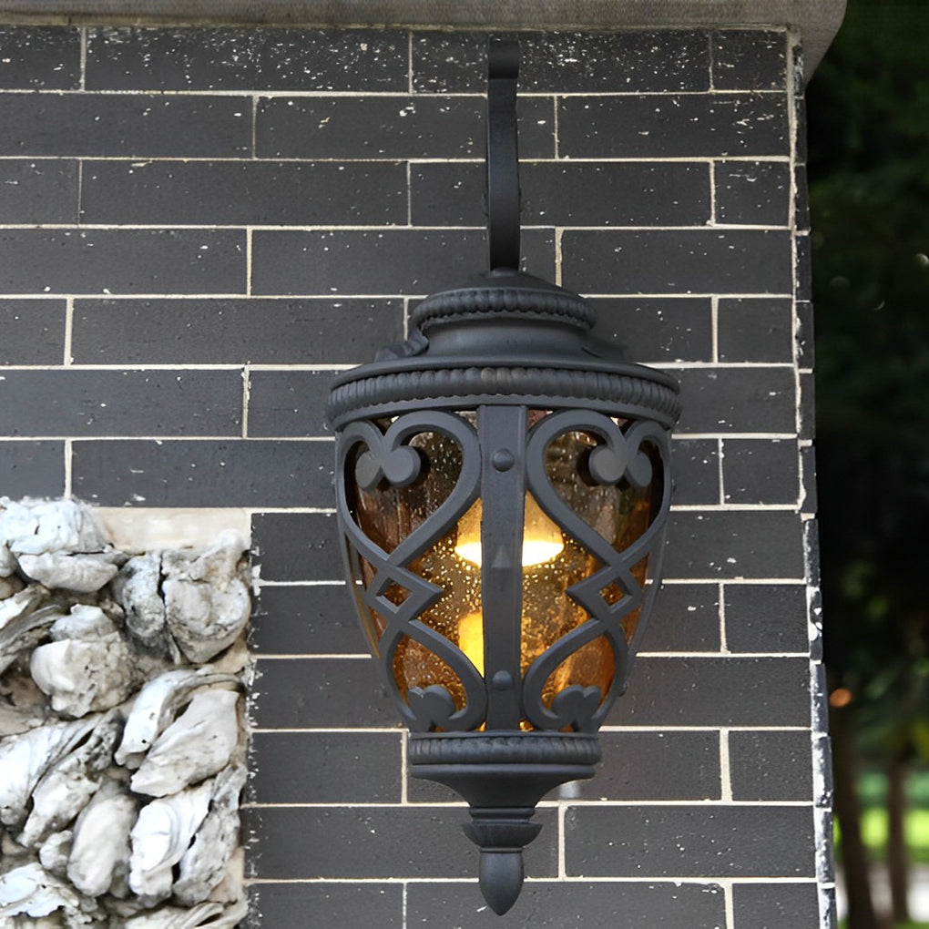 Retro Die-Cast Aluminum Waterproof Outdoor Wall Light Fixture