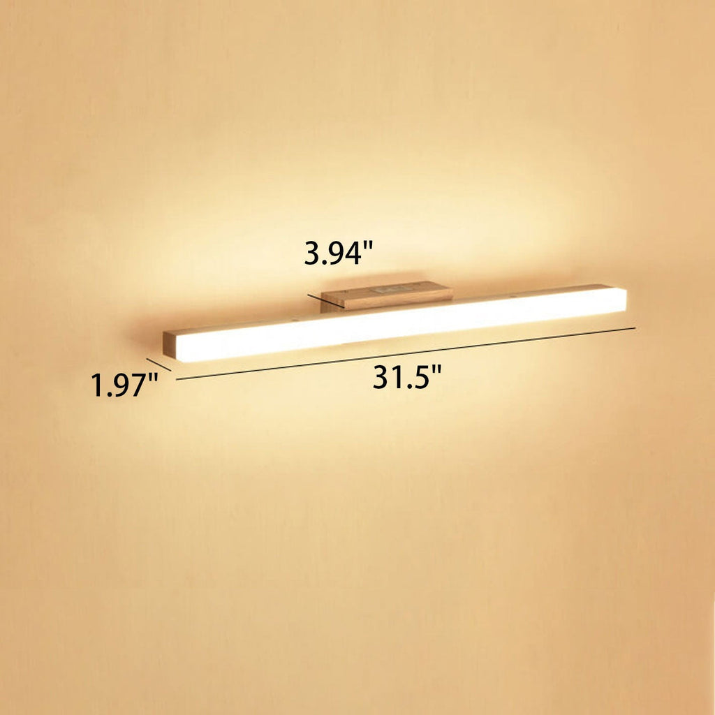Nordic Minimalist Wooden LED Wall Sconce Vanity Light