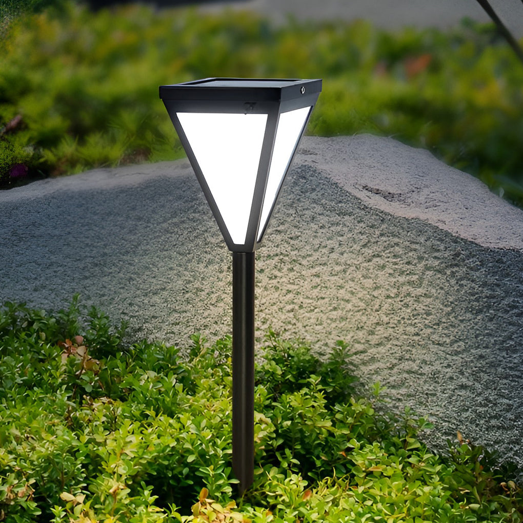 Sleek Solar LED 2.6W Waterproof Pathway Post Light - Outdoor Solar Lighting for Gardens and Walkways