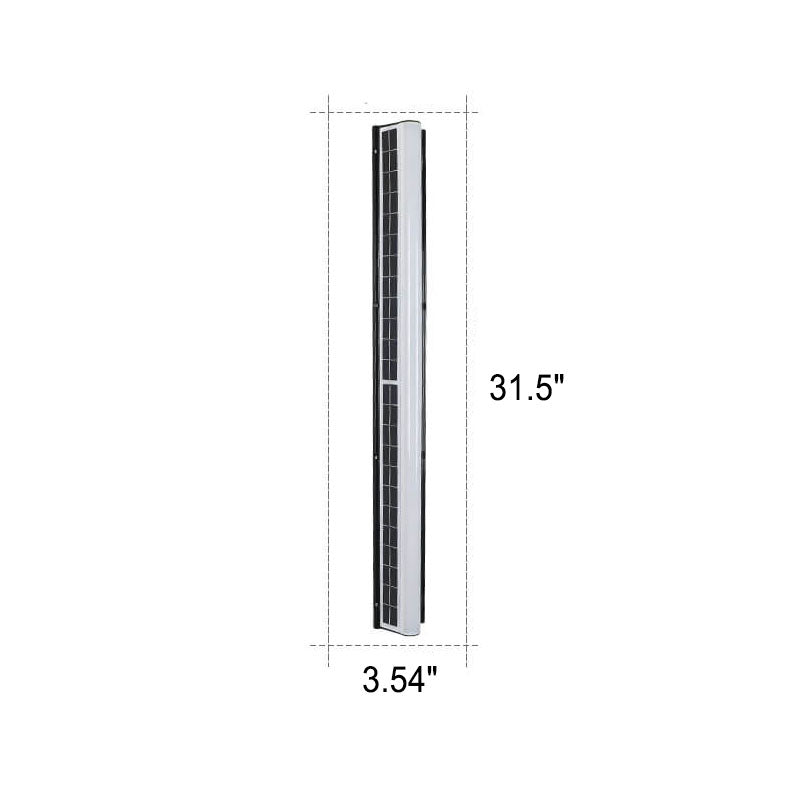 Modern Acrylic Solar LED Garden Wall Light - Waterproof Outdoor Lighting
