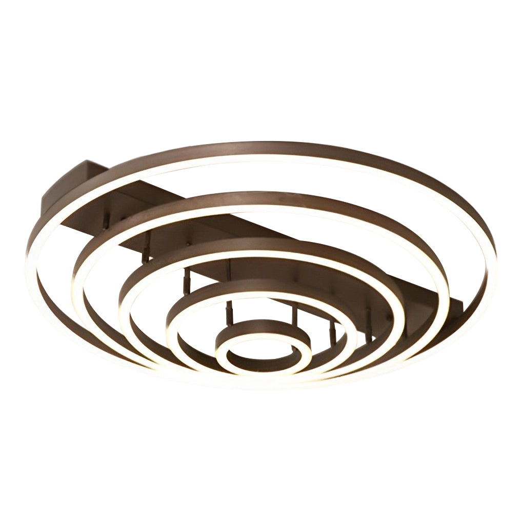 Adjustable Multiple Circular LED Modern Flush Mount Ceiling Light