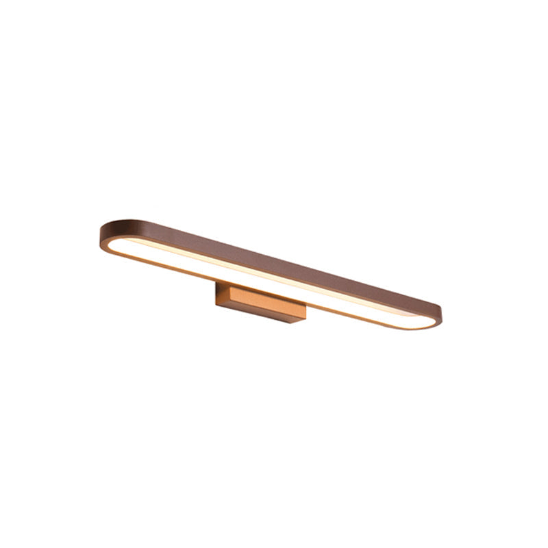 Modern Minimalist Circular LED Vanity Light Mirror Sconce for Bathroom