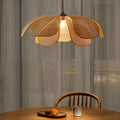 Rattan Flower Petals Japanese Chandelier - Three Step Dimming Light Fixture