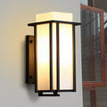 Square Waterproof LED Black Retro Outdoor Wall Lamp
