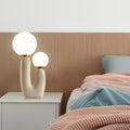 Modern Beige Cactus LED Table Lamp - 2-Light Accent Lighting