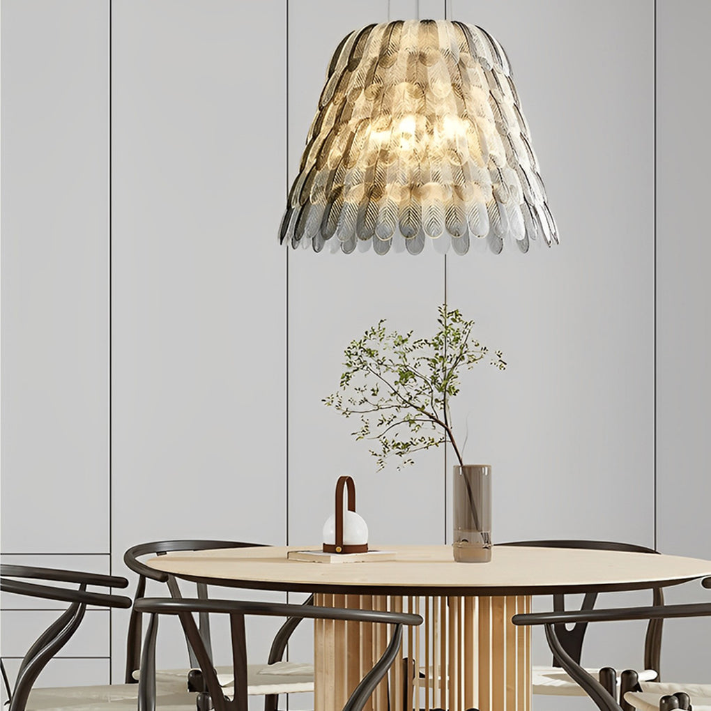Acrylic Feathers Modern Dimming Chandelier Light