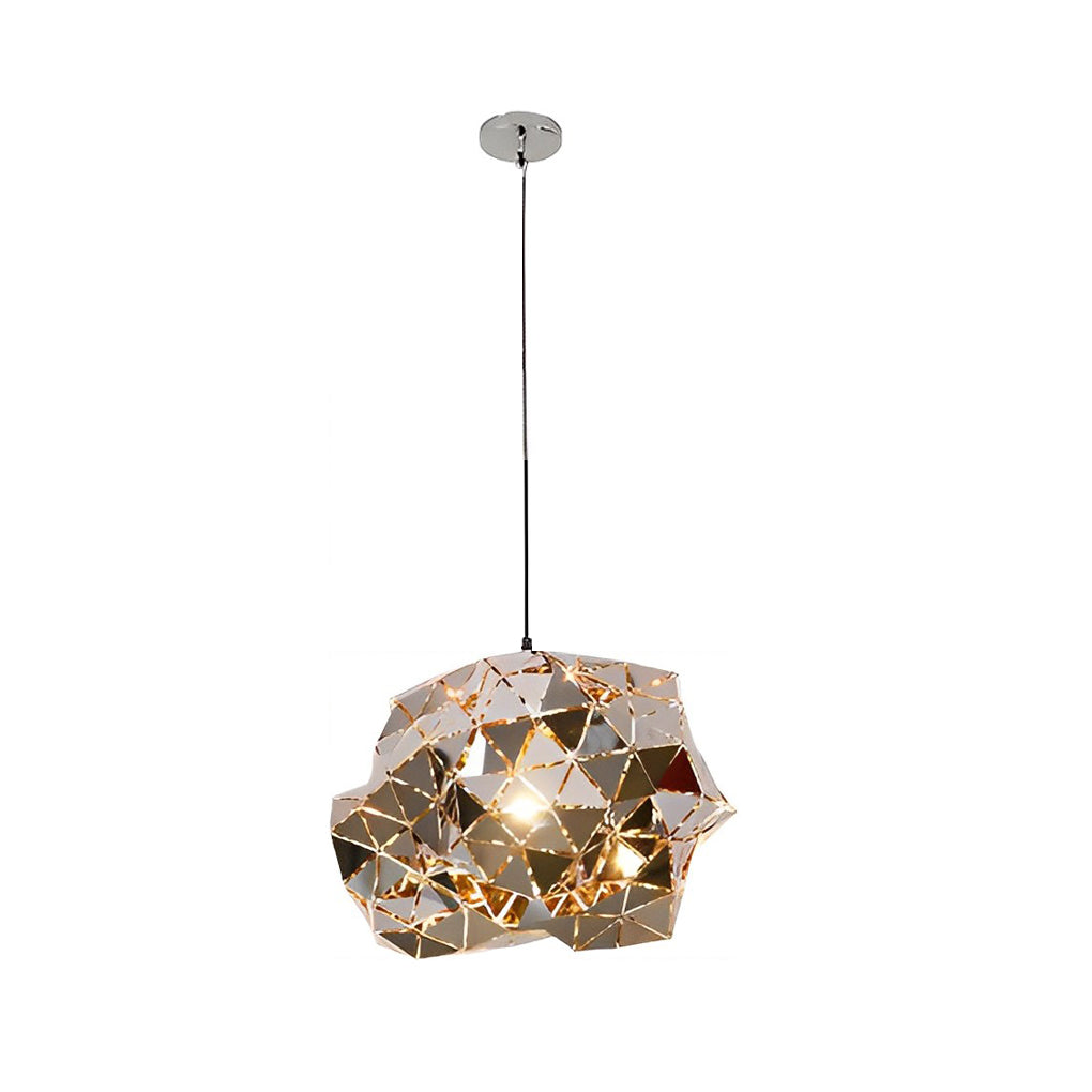 Irregular Stainless Steel Hollow Chandelier - Creative Post-Modern Design