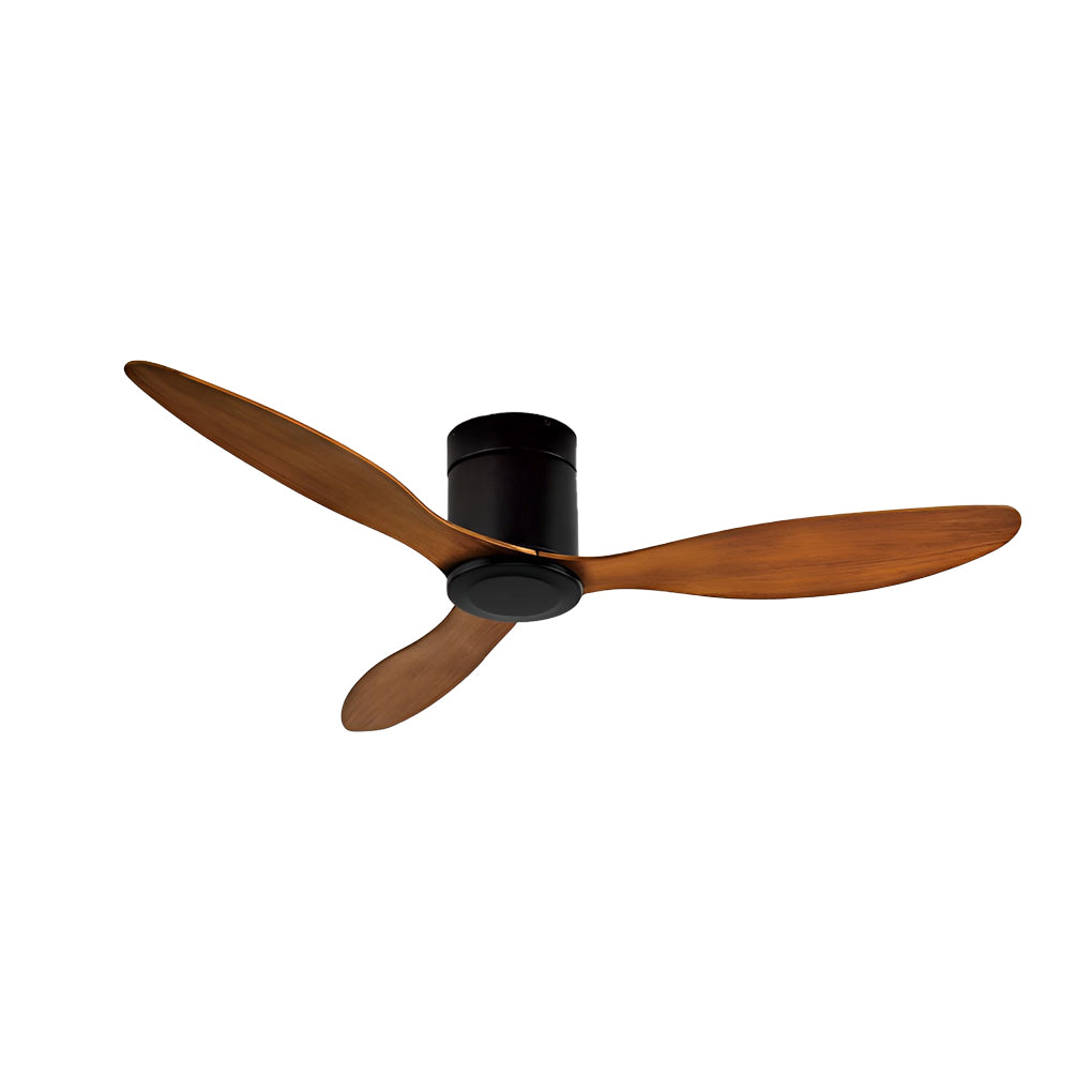 3 Blades Mute LED Dimmable Ceiling Fan with Remote Control, Modern Light Fixture