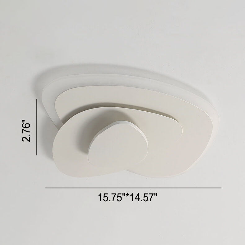 Nordic Geometric Wrought Iron LED Flush Mount Ceiling Light