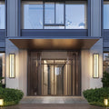 Minimalist Waterproof LED Outdoor Wall Light - Black Modern Design