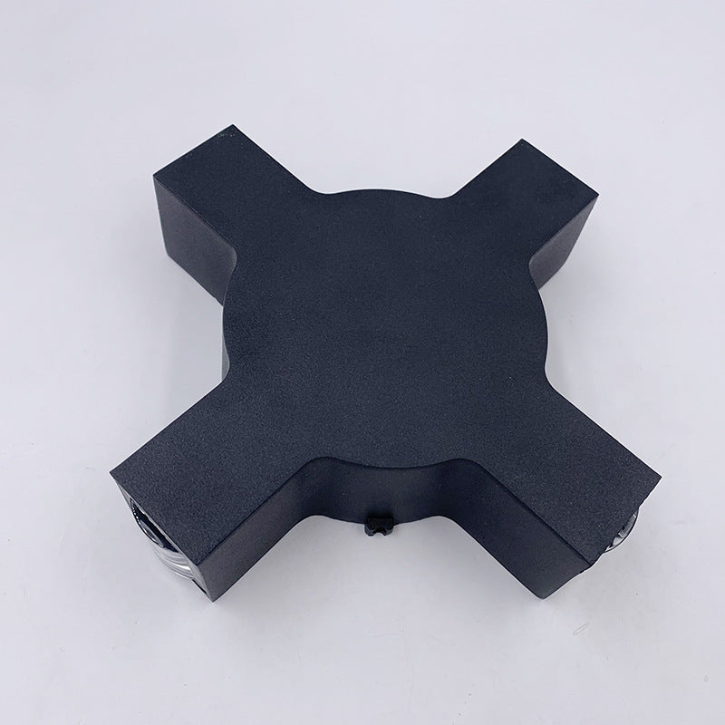 Modern Waterproof Black LED Wall Lamp - Starlight Decorative Lighting
