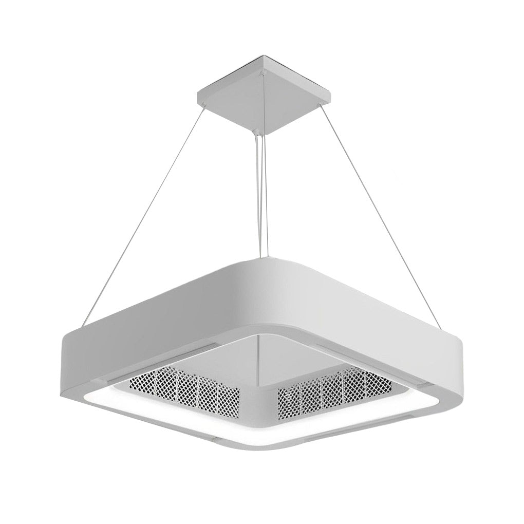 Low Profile Bladeless Ceiling Fan with LED Light Inverter - Modern Home Cooling Solution