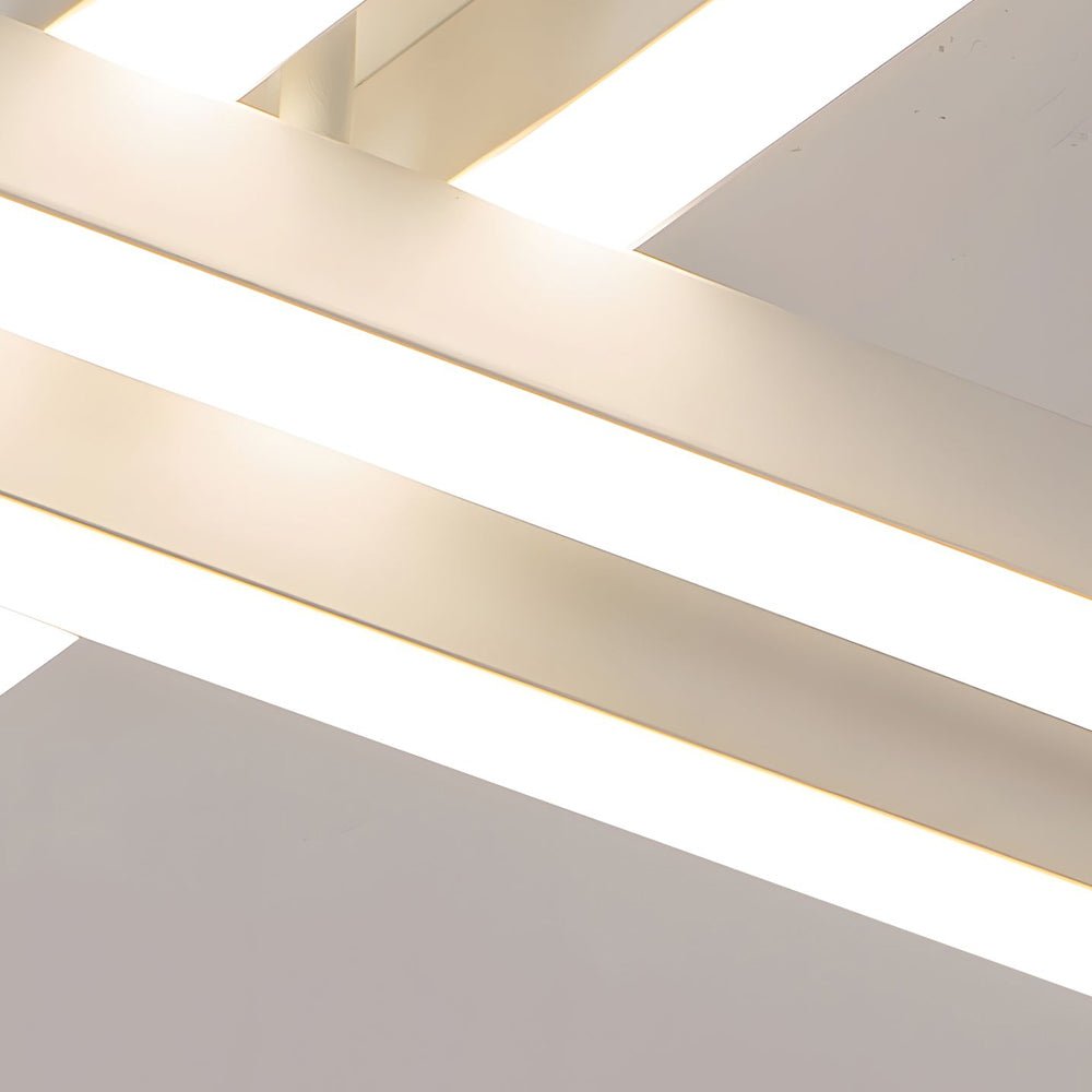 4-Light Modern Linear LED Flush Mount Ceiling Lamp