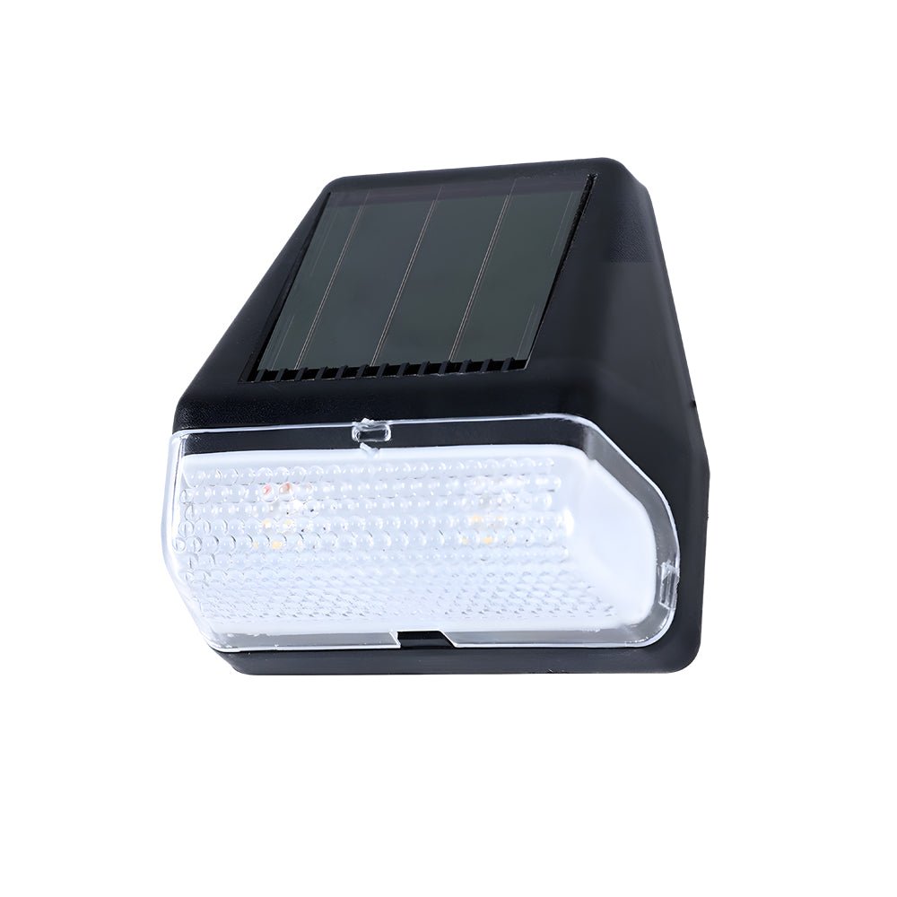4 Pcs Solar Dusk-to-Dawn LED Step Lights - Warm White Outdoor Stair Lighting