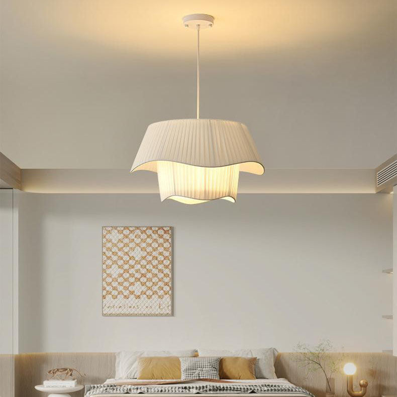 Contemporary Scandinavian Round Iron Acrylic 4/5 Light Pendant for Living Room